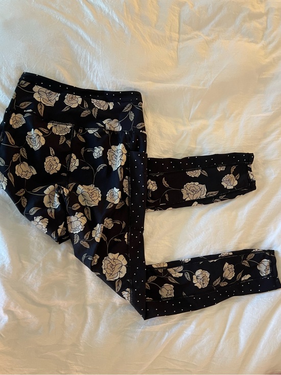 saltwater LUXE Pants - Floral High Rise Leggings Black Size S